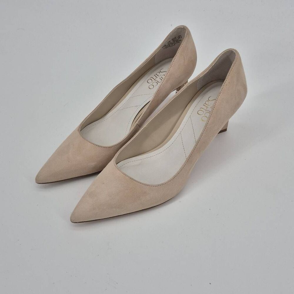 Franco Sarto Heels Pumps Women's Size 8.5 Cream Suede